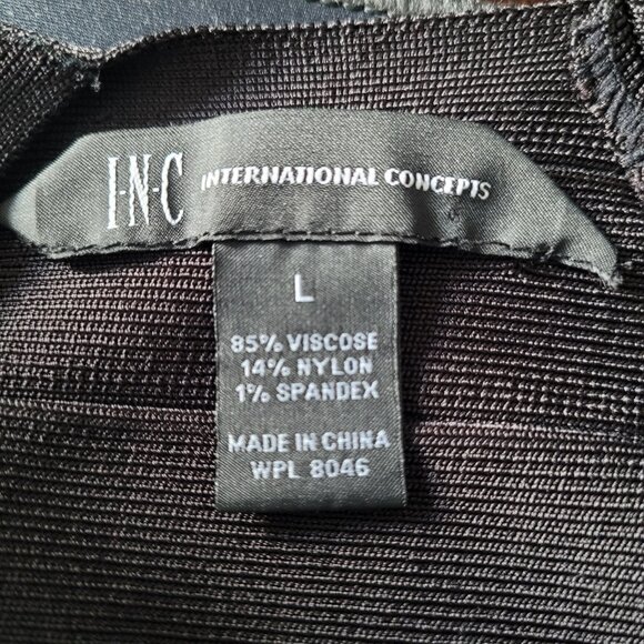 INC International Concepts Black Bodycon Zipper Dress – Worn Once (L) - Picture 8 of 8